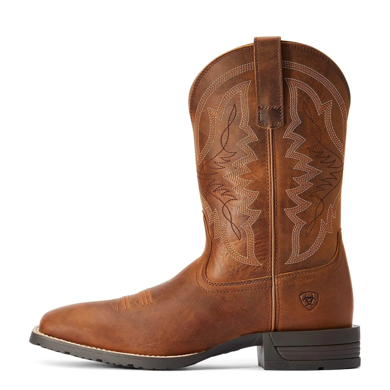 Чоботи Western ARIAT Hybrid Ranchwor X50 Cushion шкіряні коричневий/синій, 42 EU, фото №2