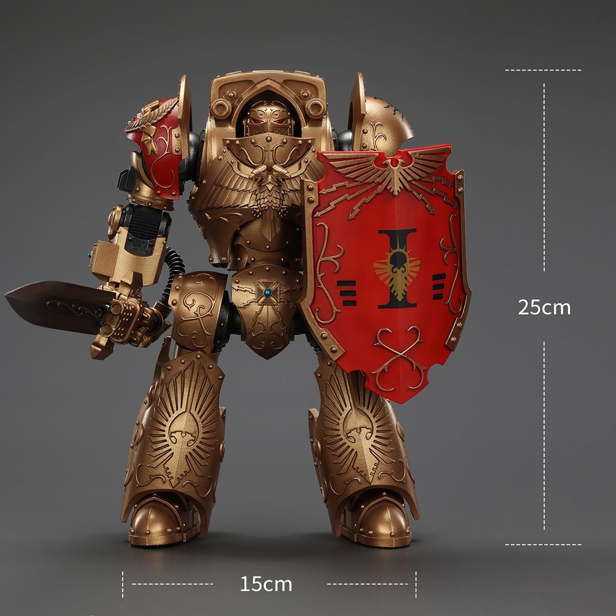 Фигурка JOYTOY Warhammer The Horus Heresy Legio Custodes Contemptor-Galatus Dreadnought 1/18 JT00805, фото №5