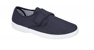 Кросівки GladRags Canvas на липучці, широка колодка, Кросівки, темно-сині, вугільні або сіро-коричневі, розміри 40-46 - Фото 1