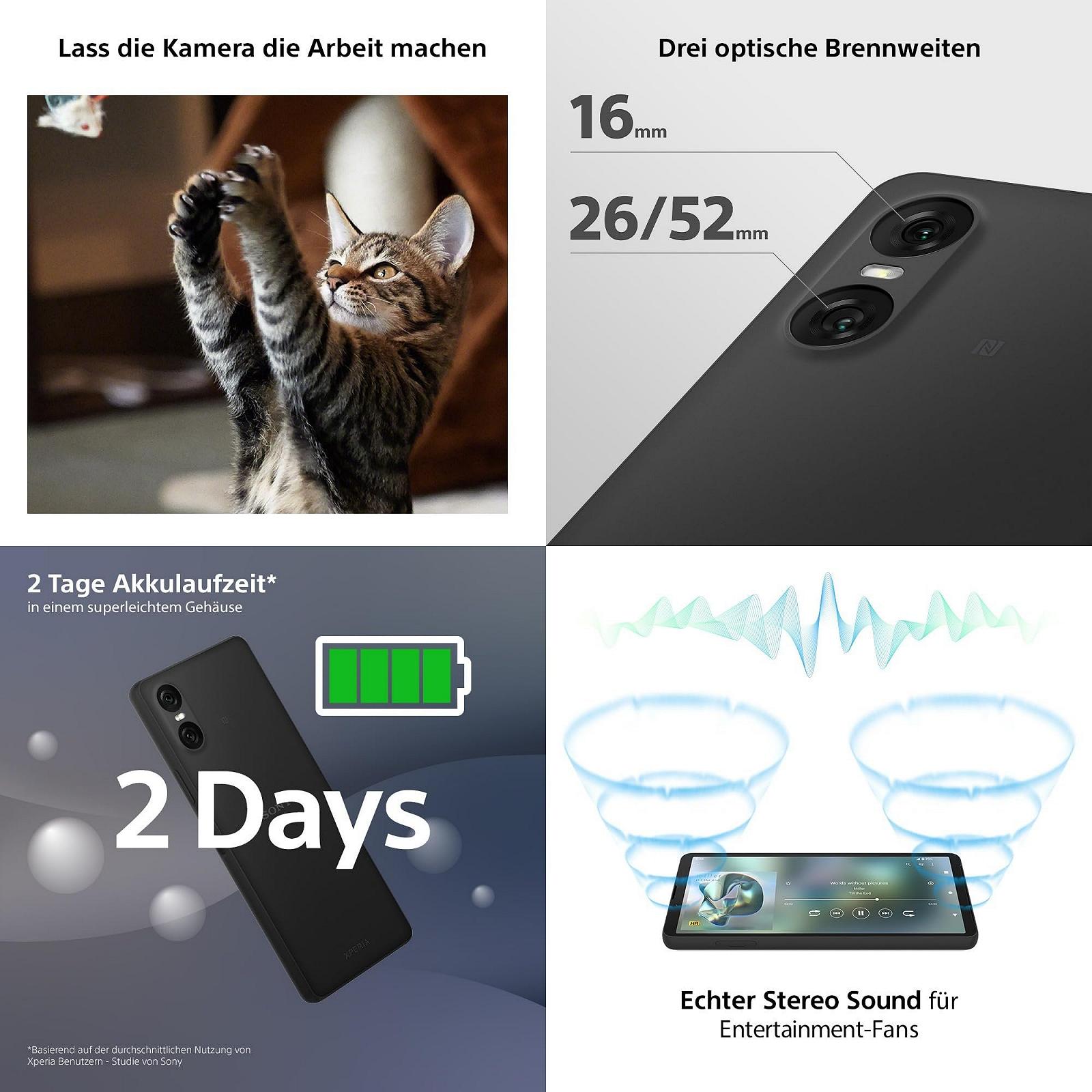 Смартфон Sony Xperia 10 VI 6.1" 21:9 OLED 5000 мАч 3.5 мм Audio Android 14 IP65/68 Dual SIM Blue, фото №6