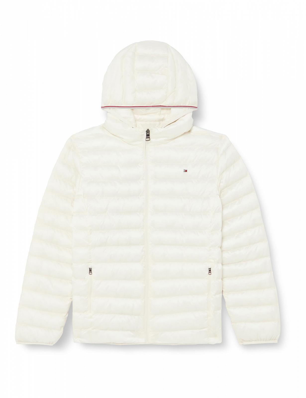 Куртка Tommy Hilfiger Curve Жіноча Пухова Низька Утеплена Global Stripe з Капюшоном, фото №1
