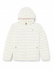 Куртка Tommy Hilfiger Curve Жіноча Пухова Низька Утеплена Global Stripe з Капюшоном - Фото 1