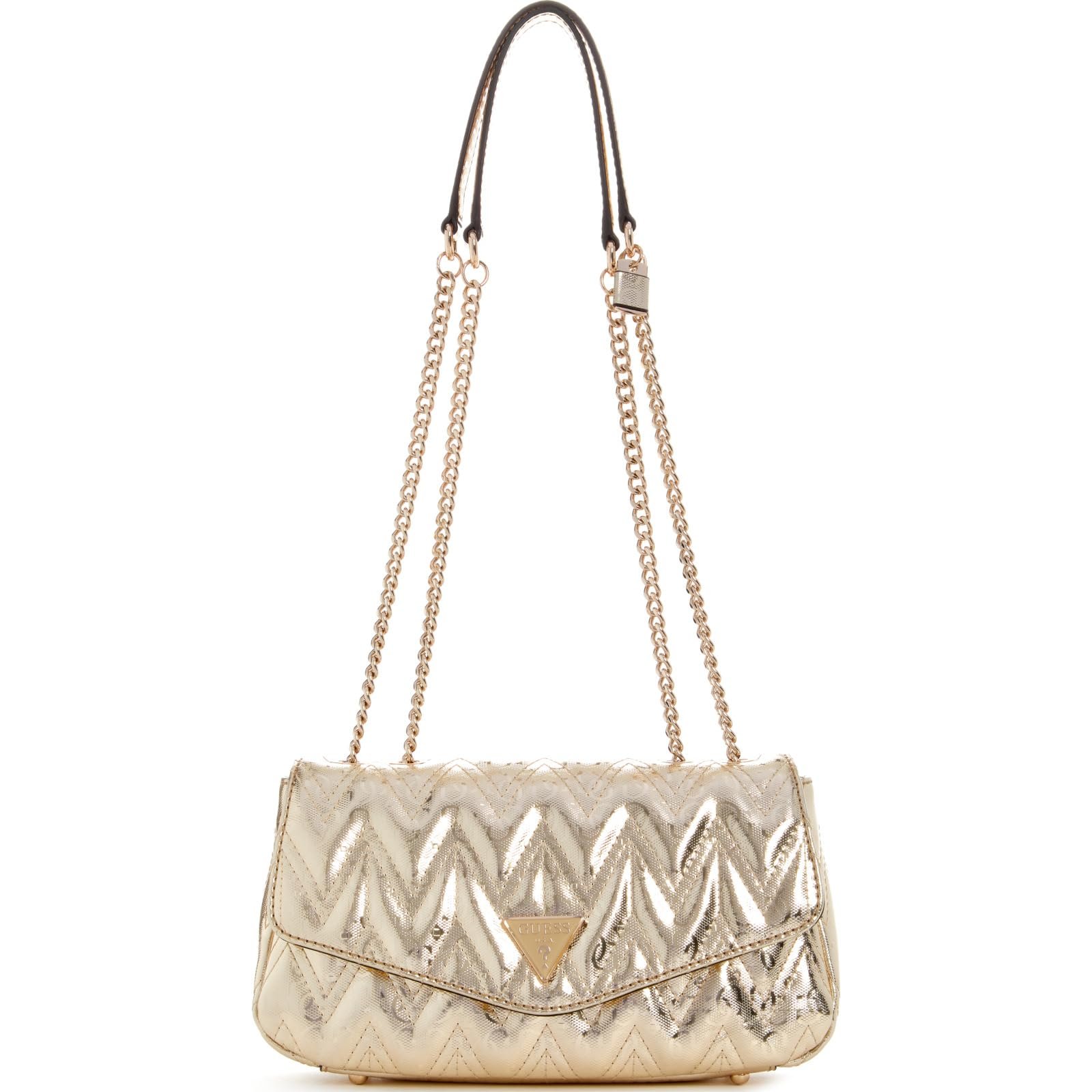 Сумка GUESS Adelard Convertible Xbody Flap Золотий, фото №1