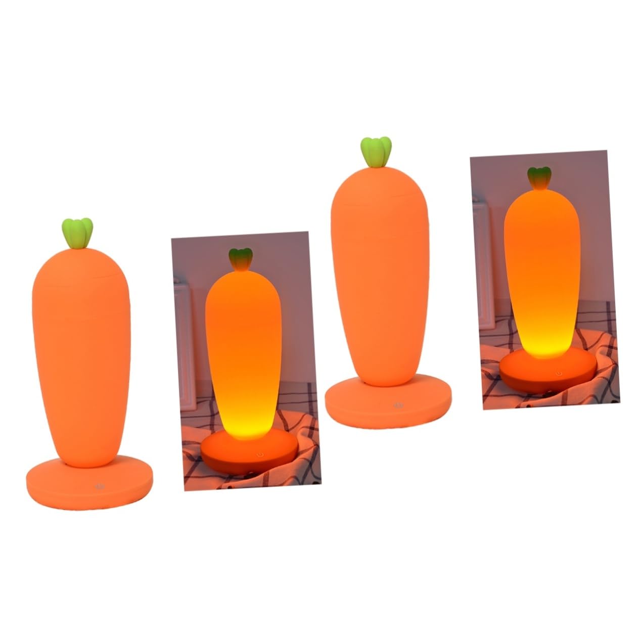 Набор Garneck 2 прикроватные лампы Carrot ночник декор, фото №1 Набор Garneck 2 прикроватные лампы Carrot ночник декор, фото №1