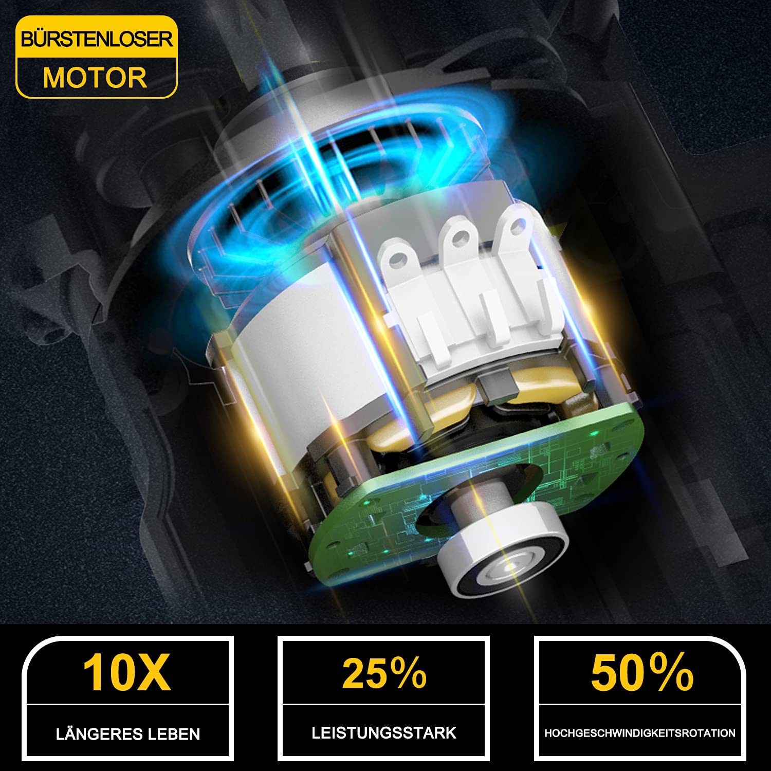 Перфоратор CAT DX21 4-в-1 бесщеточный аккумуляторный 2.2J SDS Plus 0-1210 об/мин и 0-5400 об/мин 2 x 18 V 4.0 Ah в кейсе, фото №4