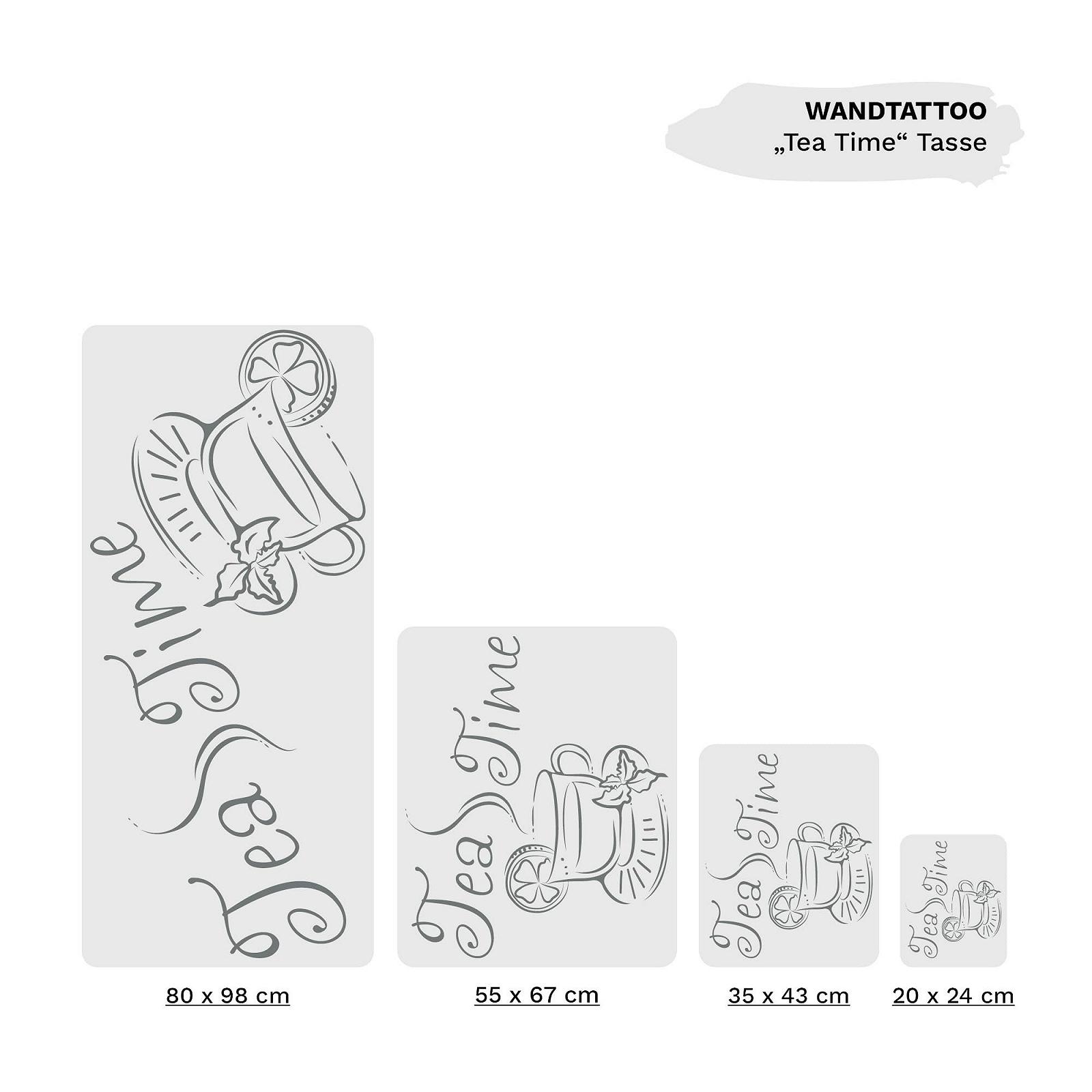 Наклейка на стіну Loft Wall Art Sticker Tea Time 49 кольорів 4 розміри, фото №3 Наклейка на стіну Loft Wall Art Sticker Tea Time 49 кольорів 4 розміри, фото №3