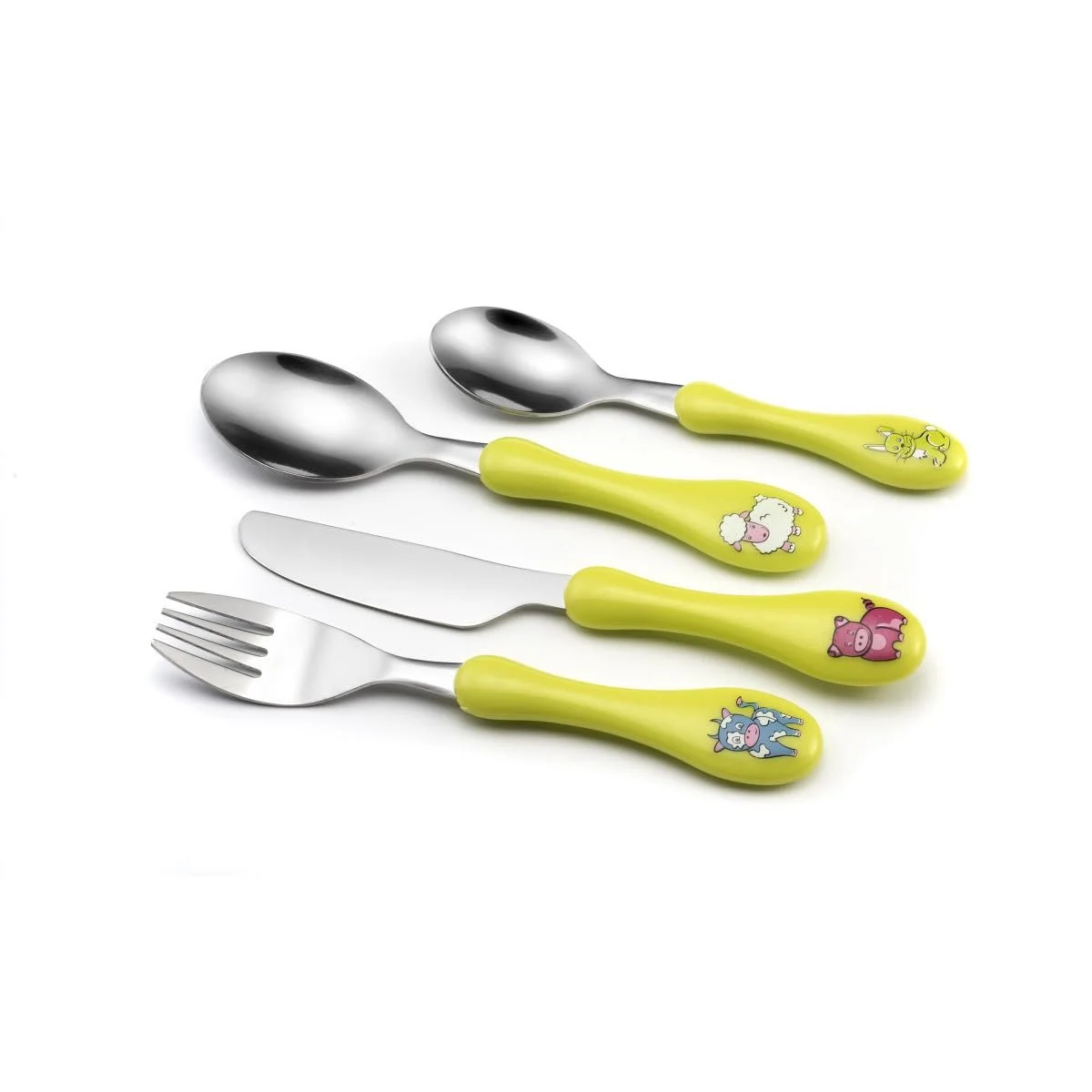 Набор детских столовых приборов AMEFA Enfant Зеленый анис, фото №2 Набор детских столовых приборов AMEFA Enfant Зеленый анис, фото №2