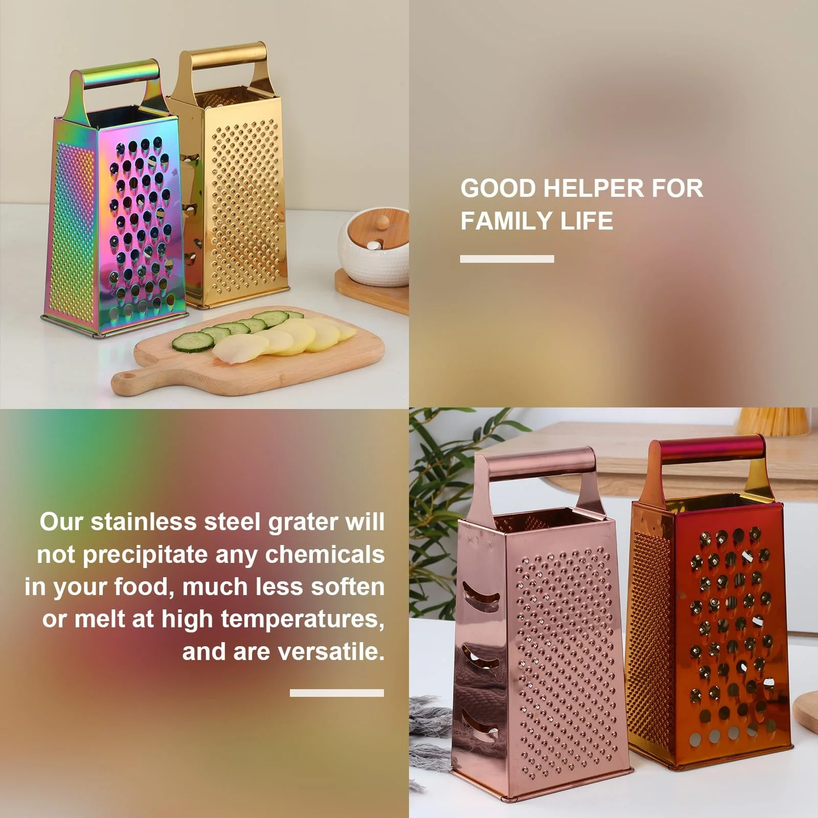 Терка YDware Квадратна терка з нержавіючої сталі, фото №3 Терка YDware Квадратна терка з нержавіючої сталі, фото №3