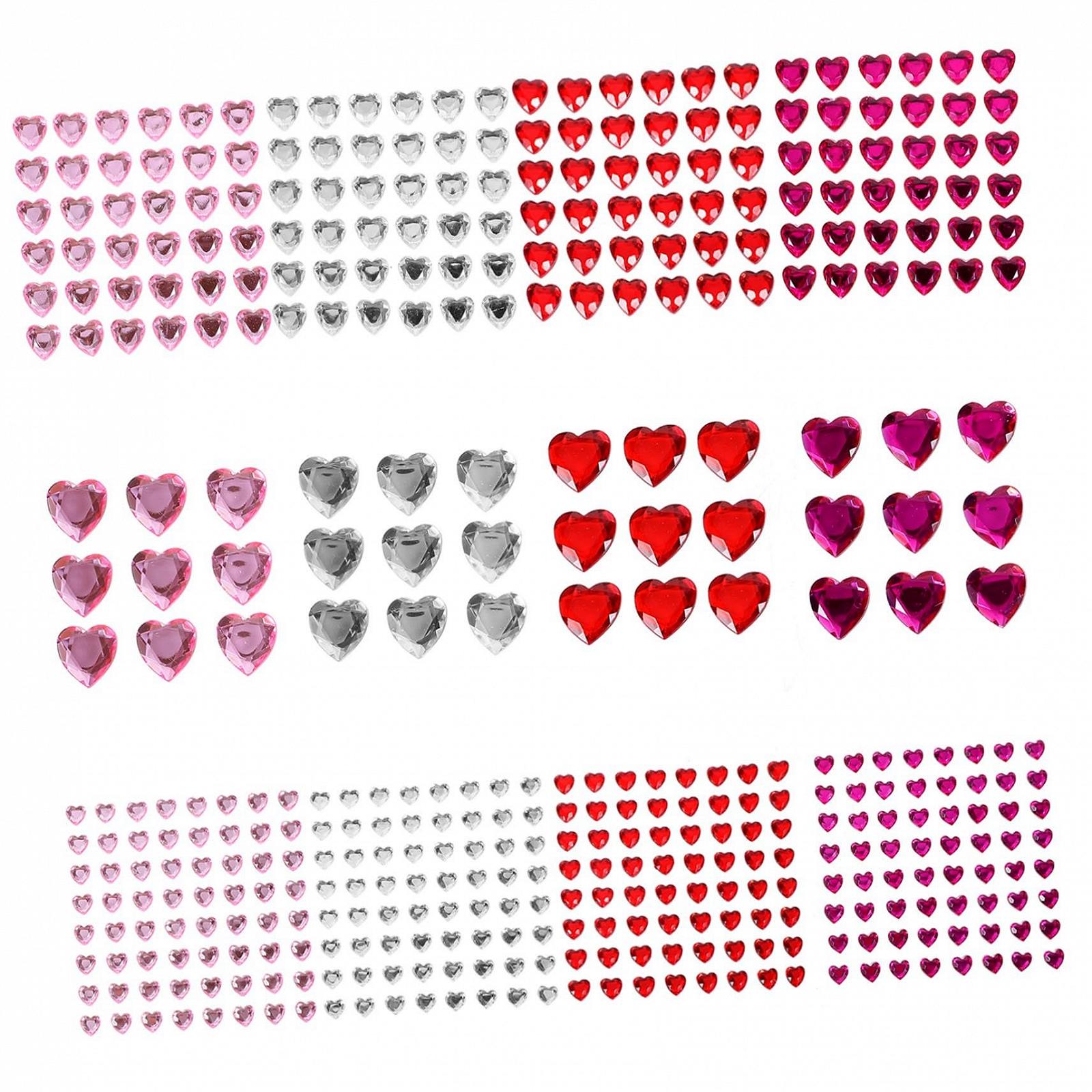 Наклейки-стрази Прикраса для нігтів Серце KAILIKETIY, 12 аркушів, фото №1