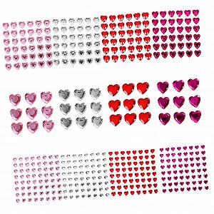 Наклейки-стрази Прикраса для нігтів Серце KAILIKETIY, 12 аркушів - Фото 1