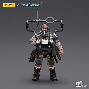 Фигурка Joytoy Warhammer 40K 1/18 Astra Militarum Cadian Command Squad Veteran with Master Vox synthetic.ua - Фото 1