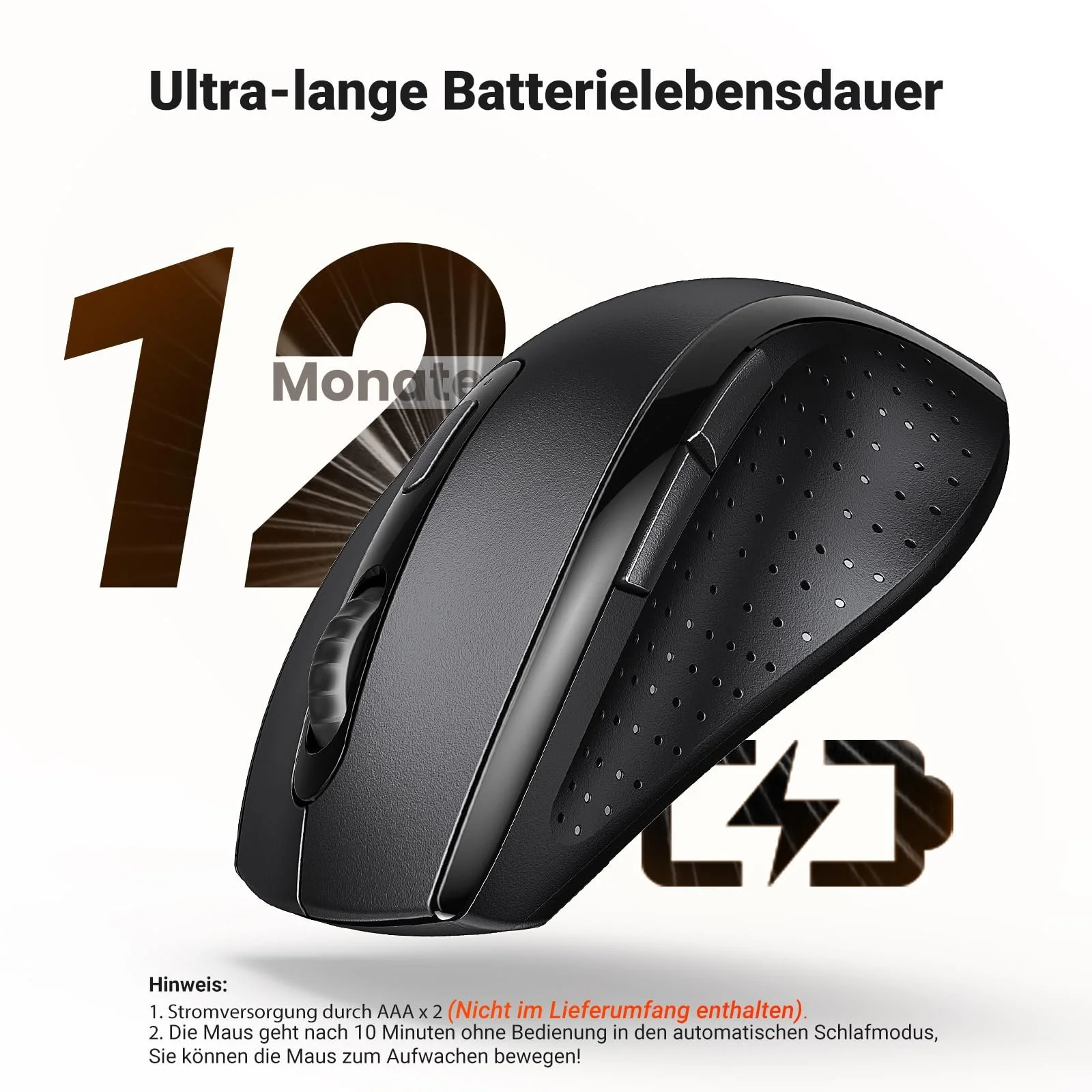 Мышь UGREEN Wireless 2.4G 1600 DPI 6 Кнопок с Nano Приемником Черный, фото №5 Мышь UGREEN Wireless 2.4G 1600 DPI 6 Кнопок с Nano Приемником Черный, фото №5