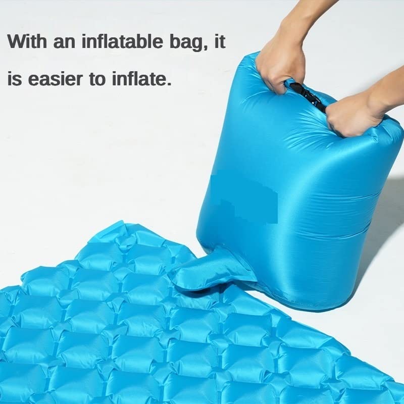 Килимок GGZONE Outdoor Camping Inflatable Tent Floor Mat Ultralight Portable Storage Beach TPU (Колір : Помаранчевий Двійний Модель 1) (Синій Двійний Стиль 2) Beautiful Scenery, фото №4