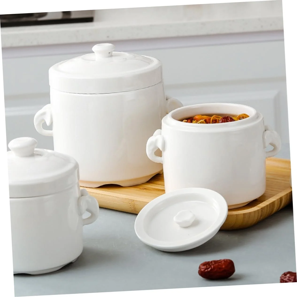 Кастрюля для тушения Cabilock Керамическая с крышкой Мультифункциональная, фото №5 Кастрюля для тушения Cabilock Керамическая с крышкой Мультифункциональная, фото №5