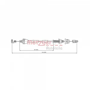 Трос газа METZGER 3.RE001 для RENAULT - Фото 1