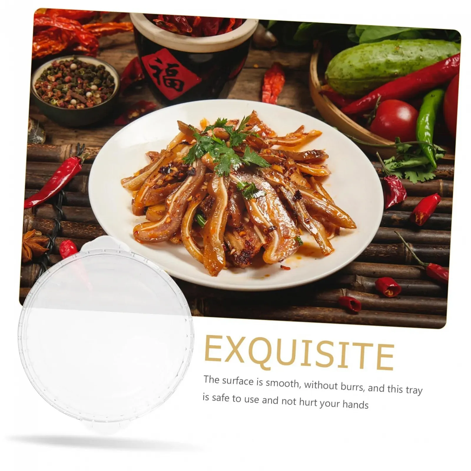 Форма для запекания Happyyami Термостойкая Прозрачная Стеклянная Для микроволновой печи, фото №8