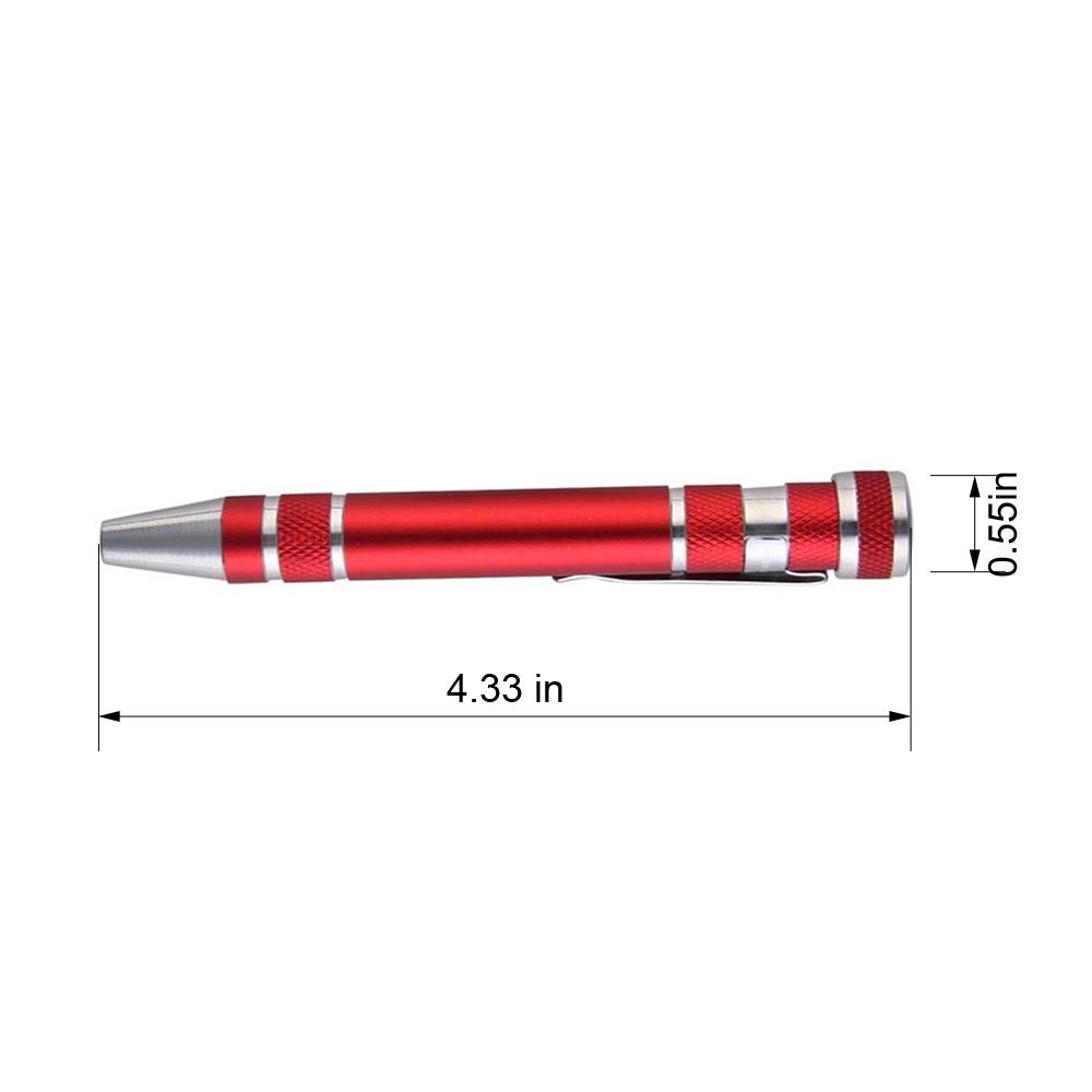 Набір викруток Huture Precision 8 в 1 Червоний/Синій/Срібний/Чорний, фото №2 Набір викруток Huture Precision 8 в 1 Червоний/Синій/Срібний/Чорний, фото №2