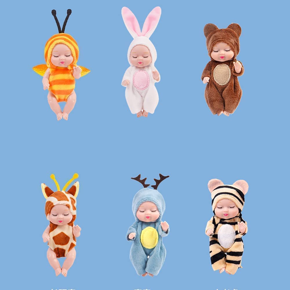 Кукла NGUMMS AA01 Mini Newborn Reborn Baby Mini Sleeping, фото №8