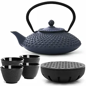 Чайник-заварник Bredemeijer Чавунний 1250 мл синій - Фото 1