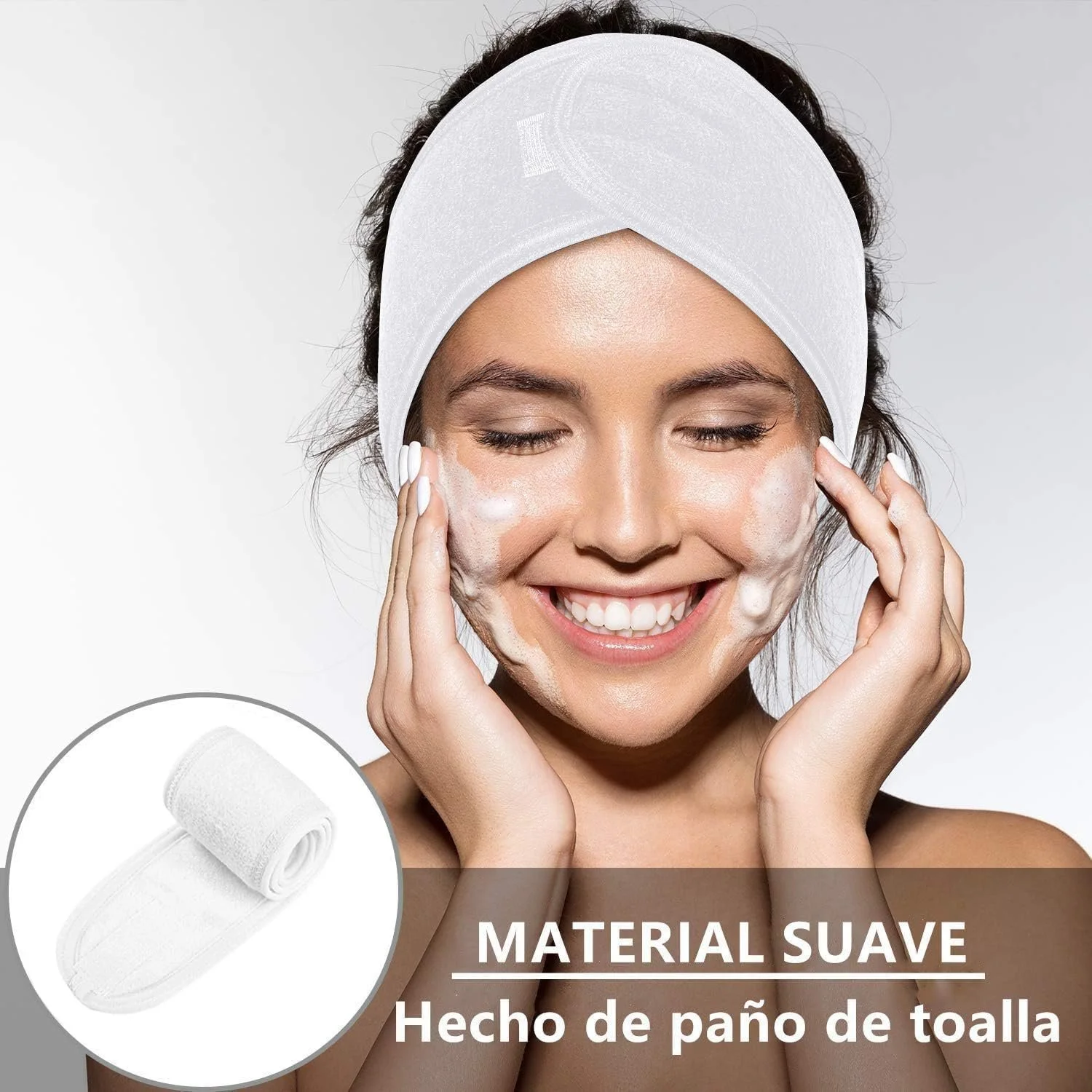 Пов'язка на голову для макіяжу Регульована, фото №6 Пов'язка на голову для макіяжу Регульована, фото №6