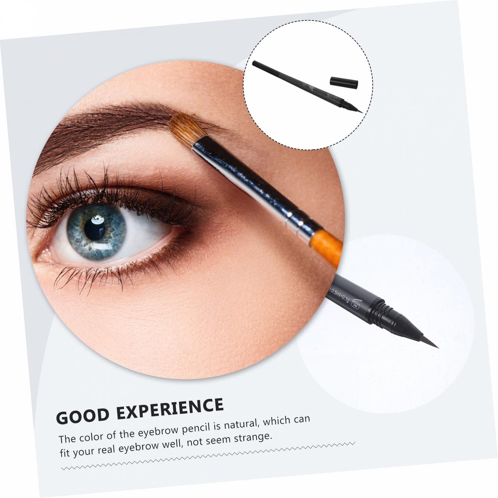 Карандаш для бровей HAPINARY Водостойкий Двухсторонний Темно-коричневый, фото №5