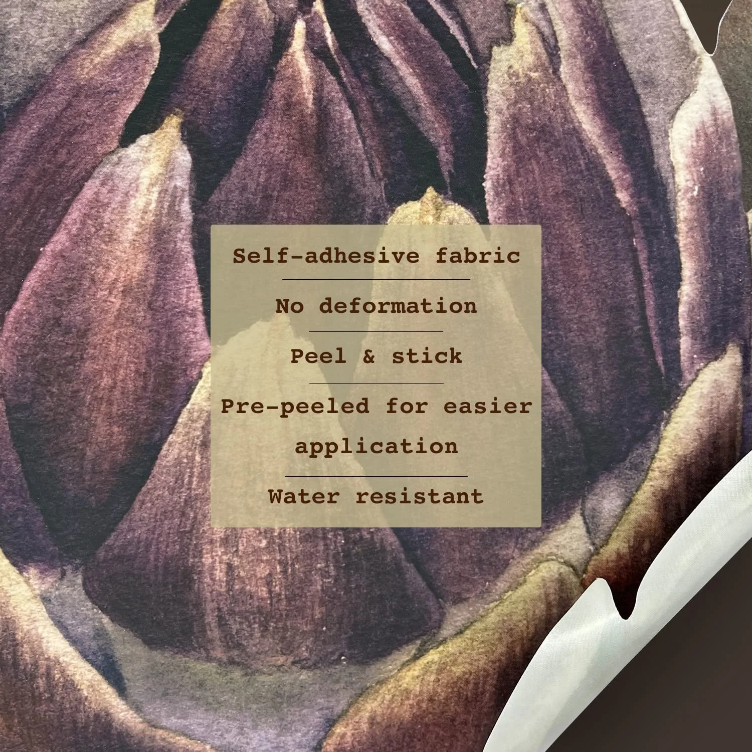 Наліпка Neukids Eden Plants Vintage Flowers Тканинна Велика Півонії Самоклейна, фото №4