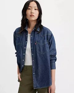 Жіноча джинсова рубашка LEVIS DONOVAN WESTERN SHIRT Air Space - XXS - Фото 1