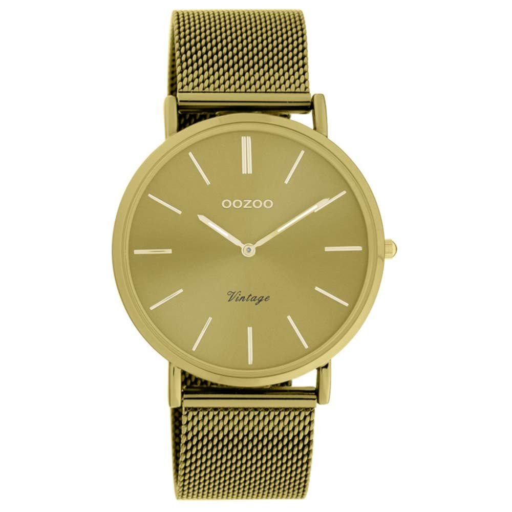 Винтажные Женские Часы Oozoo с Тонким Металлическим Ремешком из Нержавеющей Стали, Миланский Кварц, Аналоговые, 40 мм, Браслет, фото №1