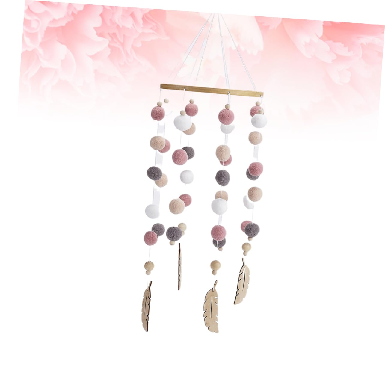 Украшение HEMOTON String Wind Chime Hair Ball Ornament Pack of 2, фото №3