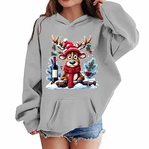 Різдвяний світшот для дівчат Толстовка з принтом - Фото 1