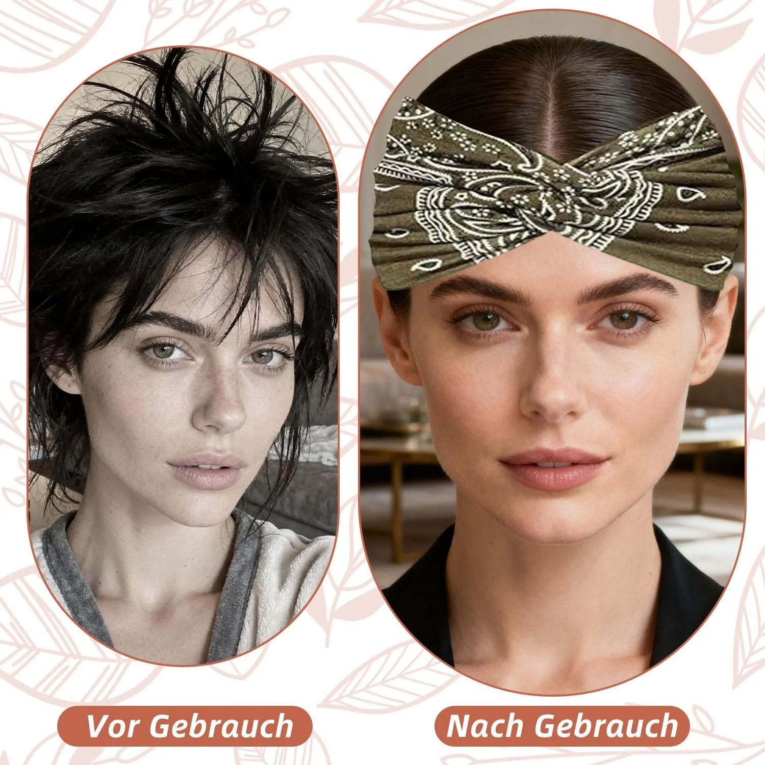 Еластичні широкі пов'язки на голову для жінок, фото №4