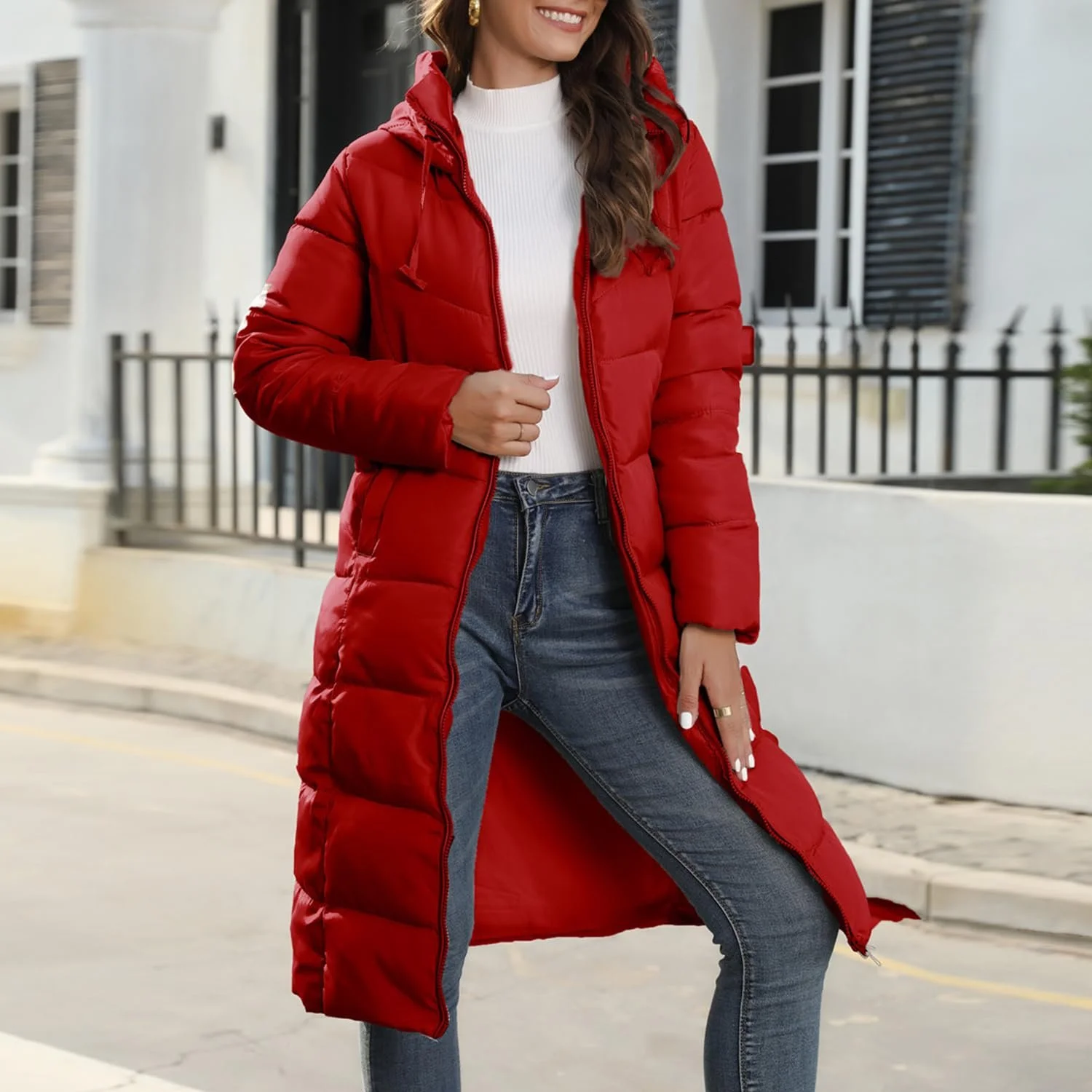 Жіноча зимова тепла стьобана куртка, фото №8 Жіноча зимова тепла стьобана куртка, фото №8