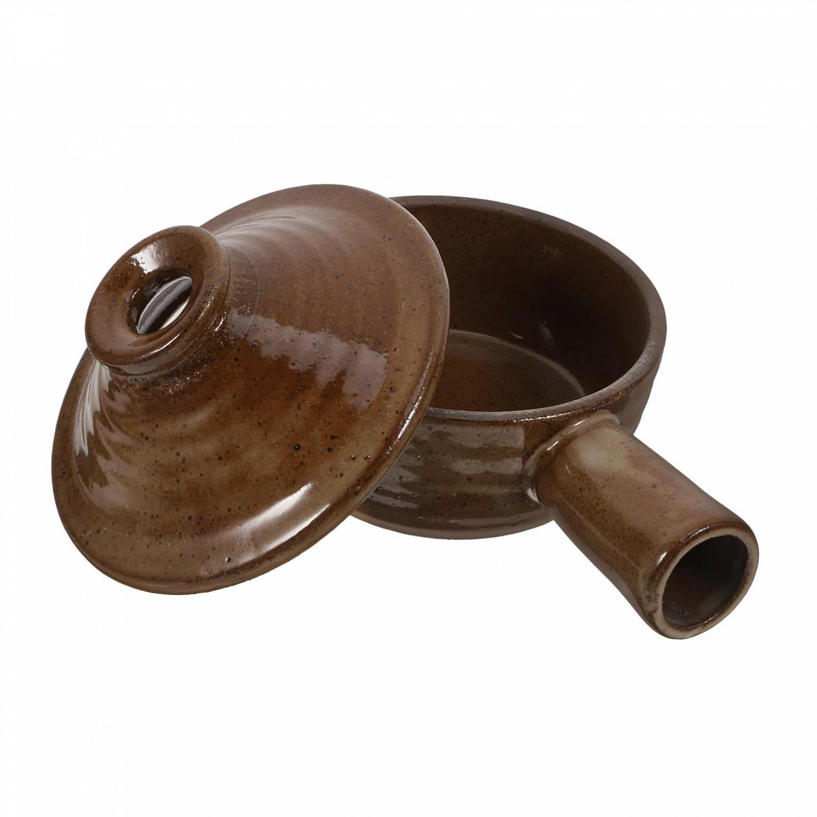 Кастрюля-сотейник LIFKOME с крышкой термостойкая легкая бесшовная с антипригарным покрытием, фото №1