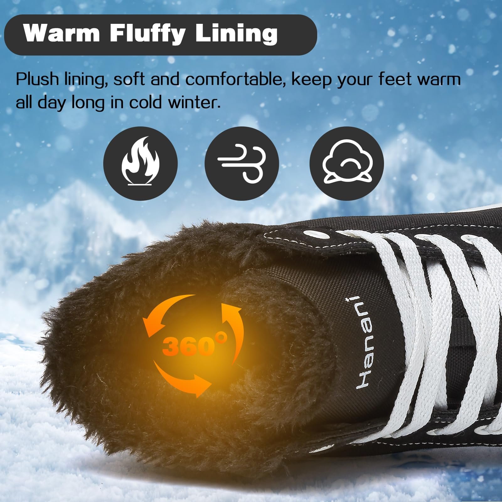 Черевики Barefoot Shoes Winter men Жіночі зимові утеплені чоботи з нековзною підошвою, фото №2