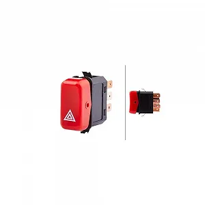 Выключатель аварийной сигнализации HELLA 6HH 004 175-021 для MERCEDES-BENZ KÖGEL - Фото 1