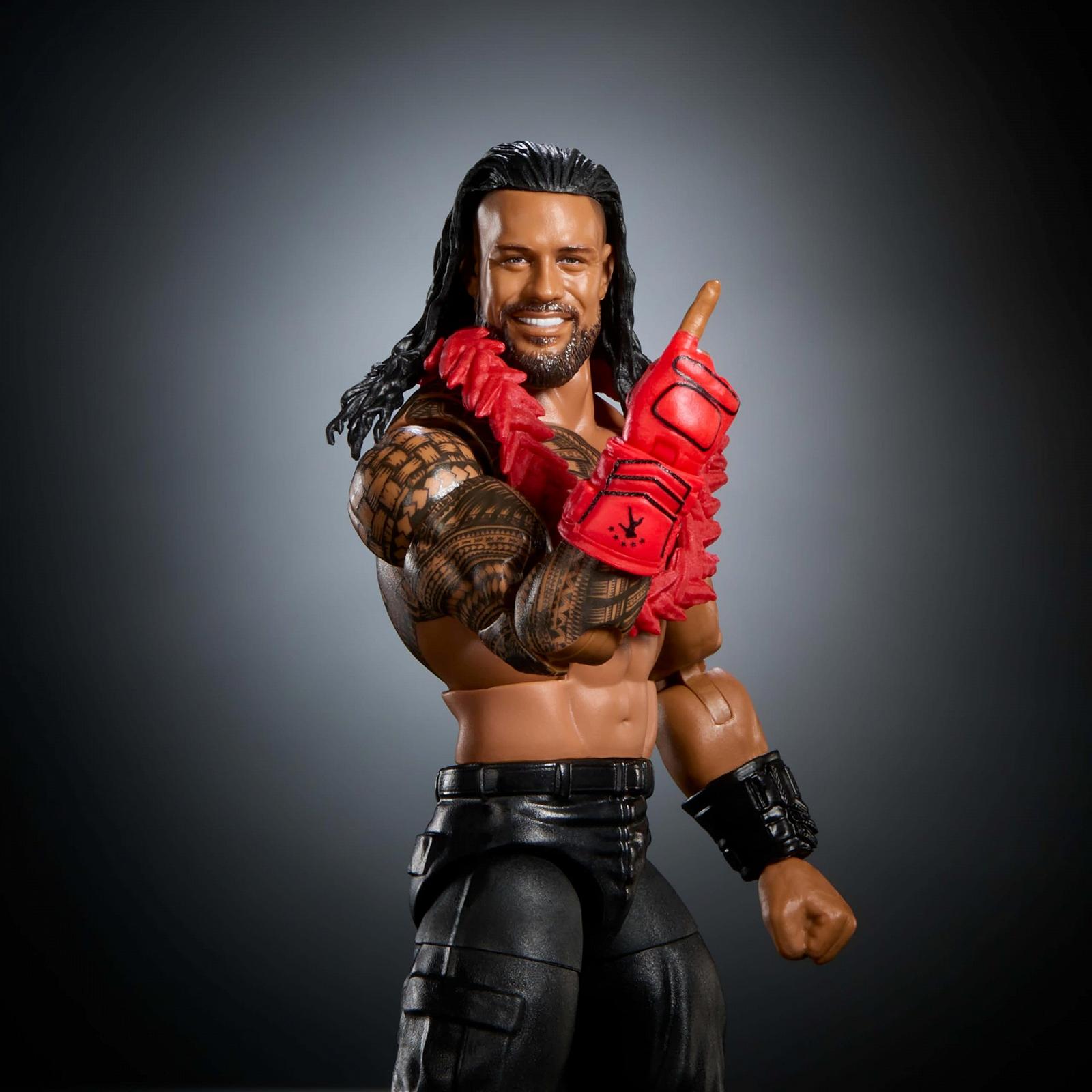 Фігурка Mattel WWE Elite Collection, Roman Reigns Set, SummerSlam з компонентами William Shelf для іншої фігурки, JCJ55, багатокольорова, фото №4