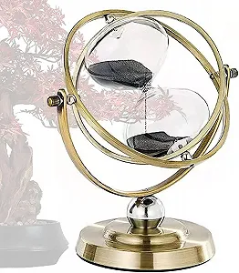 Пісочний годинник Vintage Metal Brass 60 хвилин 720° Чорний - Фото 1
