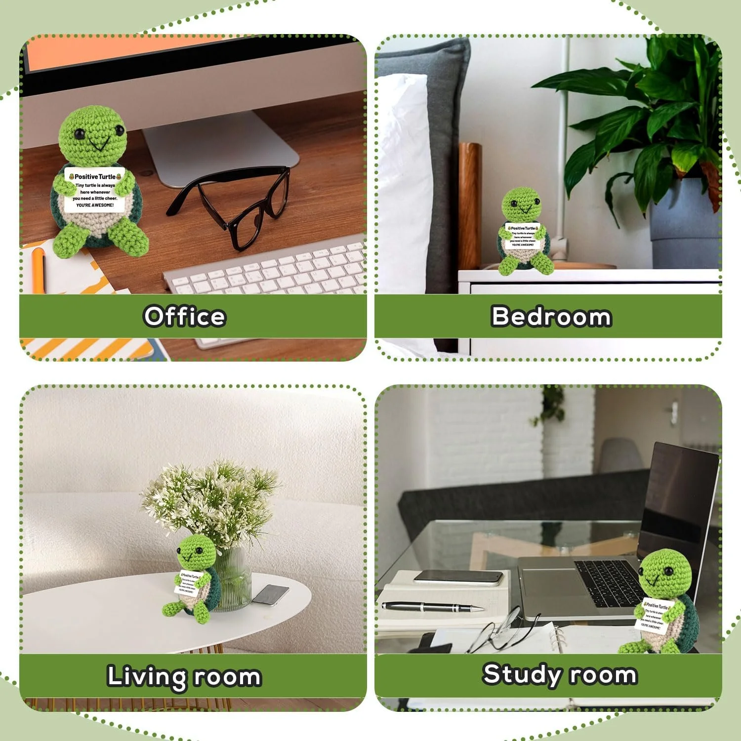 Черепаха TOYMIS Positive Turtle Mini Knitted Turtle Turtle Crochet Positive Crochet Animals Knitting Doll Positive Crochet Turtle Мотивационный Подарок Украшение (Зелёный), фото №6 Черепаха TOYMIS Positive Turtle Mini Knitted Turtle Turtle Crochet Positive Crochet Animals Knitting Doll Positive Crochet Turtle Мотивационный Подарок Украшение (Зелёный), фото №6