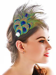 Обруч для волосся з пір'ям - Фото 1