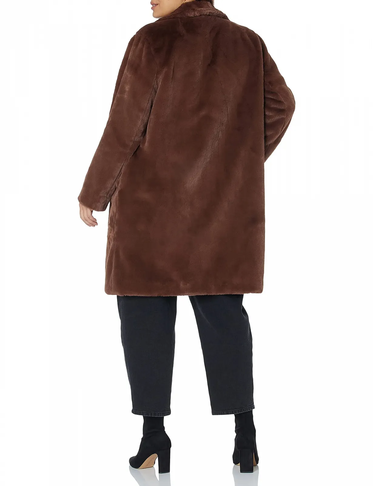 Пальто The Drop Kiara Искусственный мех Свободный Длинный Искусственный мех, фото №5