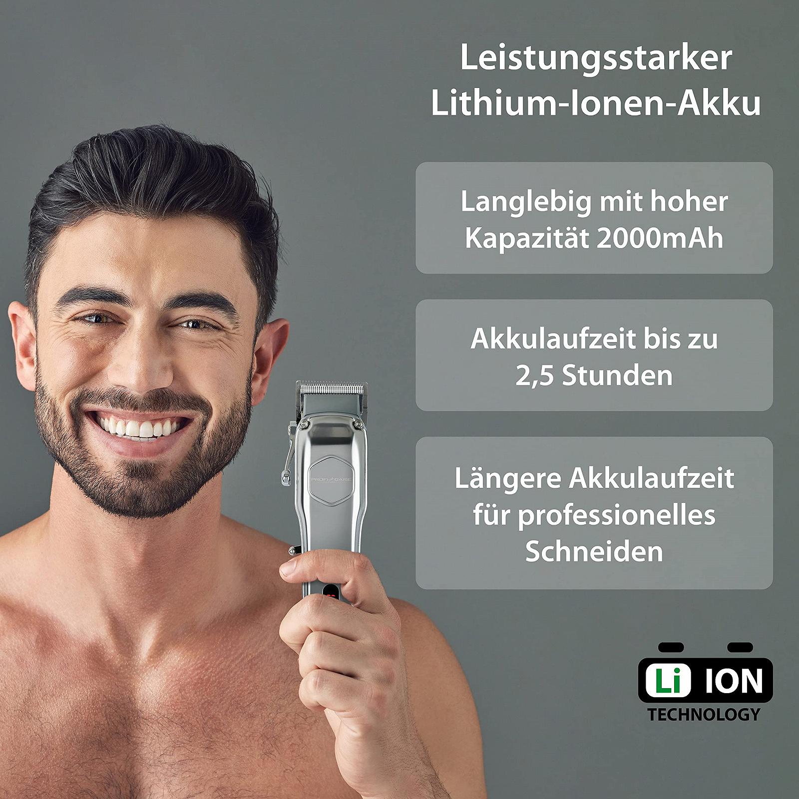 Тример ProfiCare PC-HSM/R 3100 для волосся та бороди з професійними 4 знімними гребенями і функцією прорідження на 3 рівні, фото №6