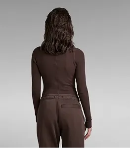 Жіноче боді G-Star RAW Henley Ultra Slim Body - S synthetic.ua - Фото 1