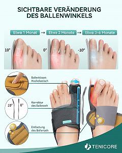 Корректор большого пальца стопы с усиленной подкладкой Hallux Valgus 1 пара synthetic.ua - Фото 1