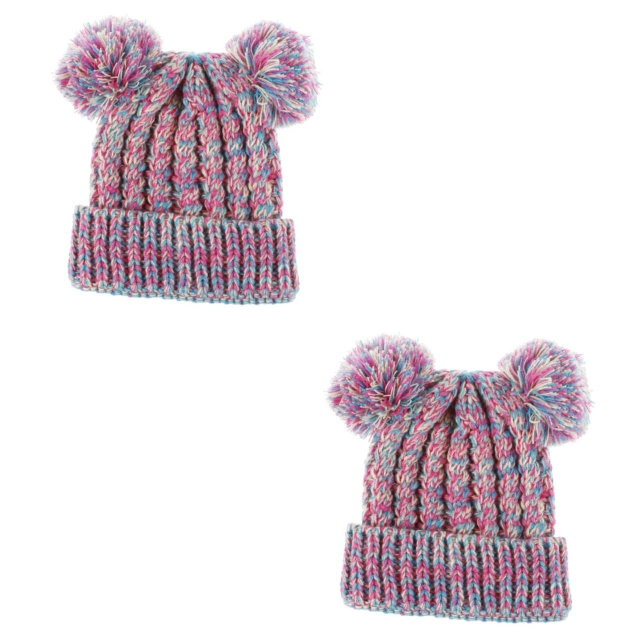 В'язана шапка з помпоном LIFKOME, 2 шт., тепла, фото №1 В'язана шапка з помпоном LIFKOME, 2 шт., тепла, фото №1