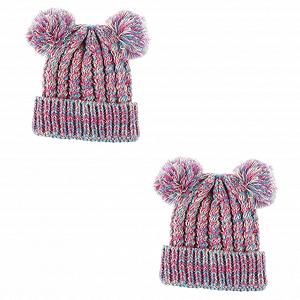 В'язана шапка з помпоном LIFKOME, 2 шт., тепла - Фото 1
