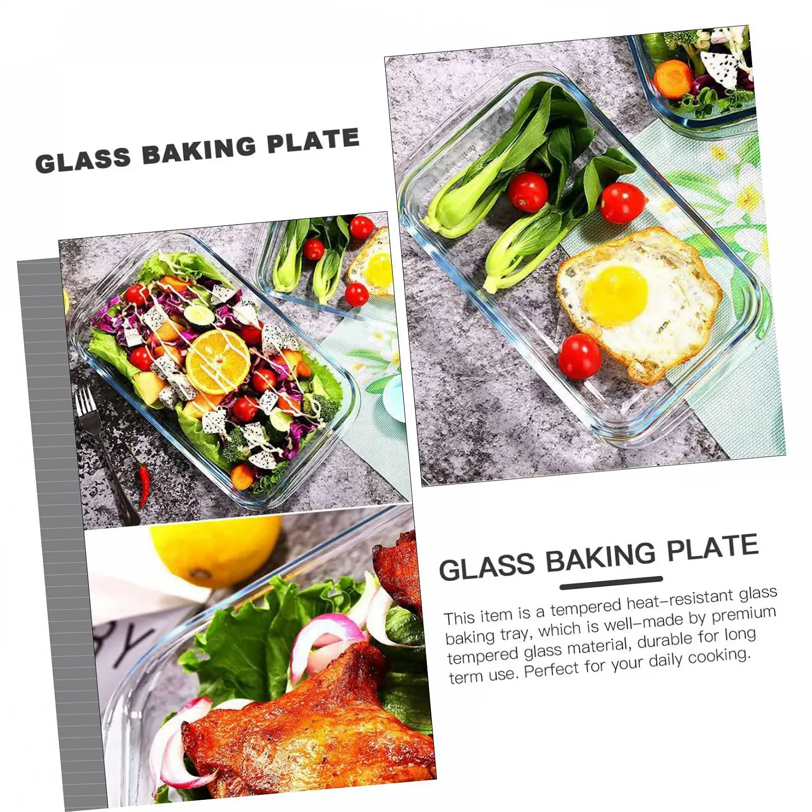 Форма для запекания Стеклянная Термостойкая Прозрачная, фото №8 Форма для запекания Стеклянная Термостойкая Прозрачная, фото №8