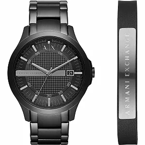 Годинник Armani Exchange Чоловічий Тристрілочний З датою Сталевий корпус розміром 46мм - Фото 1