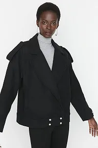 Пальто TRENDYOL Основной Однотонный synthetic.ua - Фото 1