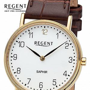 Женские часы REGENT Сапфировое стекло 12100787, Золотой белый, Ремешок. synthetic.ua - Фото 1