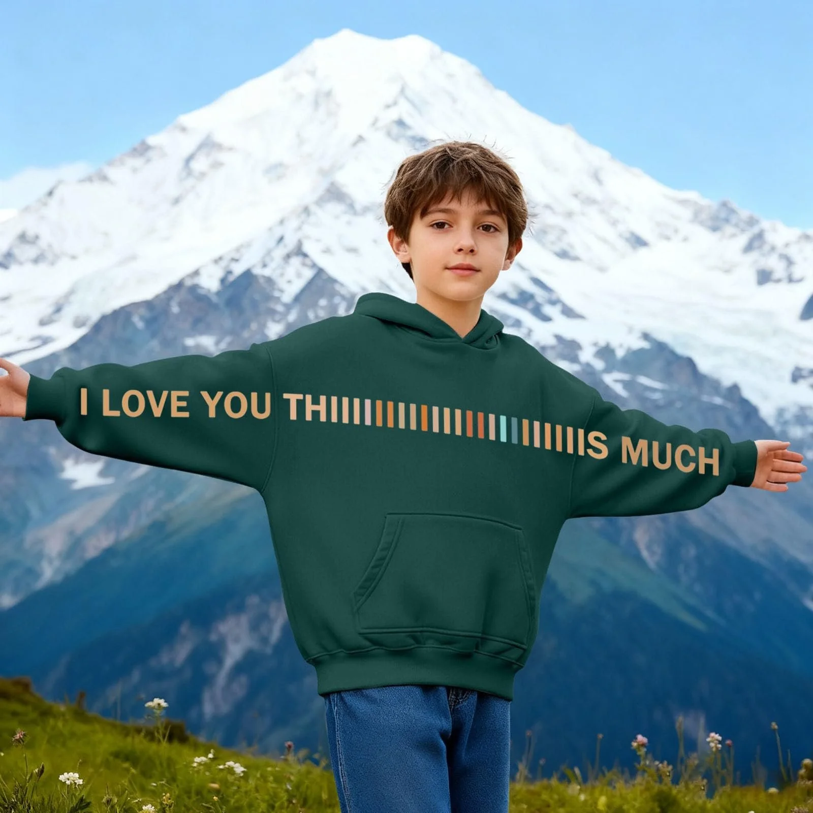 Толстовка для мальчиков 146, с капюшоном, с карманом, с графическим принтом, удобная, на подкладке, идеально подходит для повседневной носки, игр, активного отдыха, удобный флисовый верх для подростков, фото №4 Толстовка для мальчиков 146, с капюшоном, с карманом, с графическим принтом, удобная, на подкладке, идеально подходит для повседневной носки, игр, активного отдыха, удобный флисовый верх для подростков, фото №4